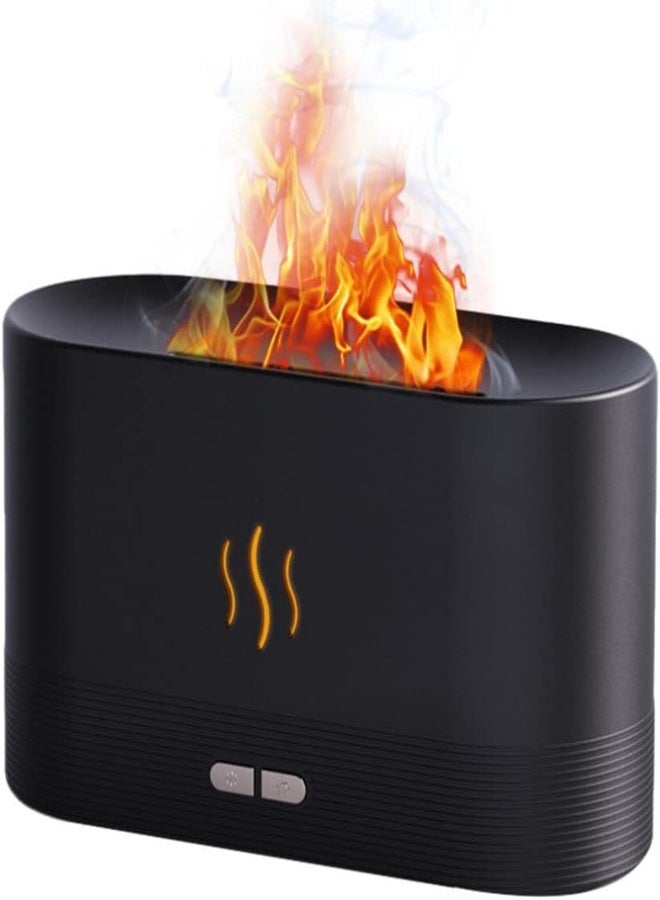 AKDC Cihely Essential Oil Diffuser With Flame Light, 180Ml Aromatherapy Mist Humidifier, Quiet Aroma Air Diffusers With Auto Shut-Off Protection(Black) - Image 4