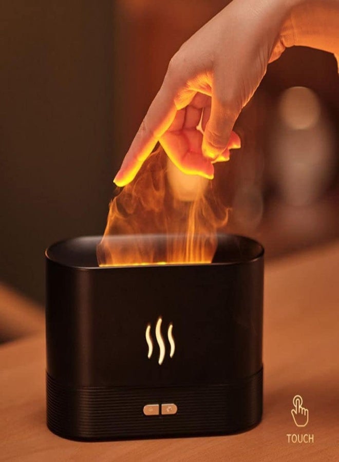 AKDC Cihely Essential Oil Diffuser With Flame Light, 180Ml Aromatherapy Mist Humidifier, Quiet Aroma Air Diffusers With Auto Shut-Off Protection(Black) - Image 5