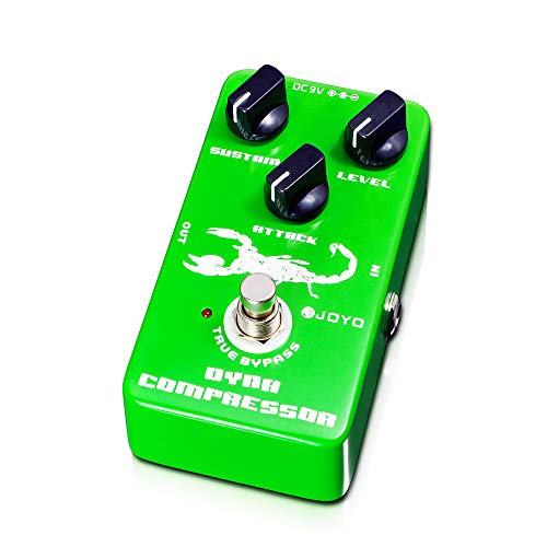 JOYO Dyna Compressor, JF-10 Model for Electric Guitar & Bass, Classic Ross Re-creation, Low Noise, True Bypass - Image 1