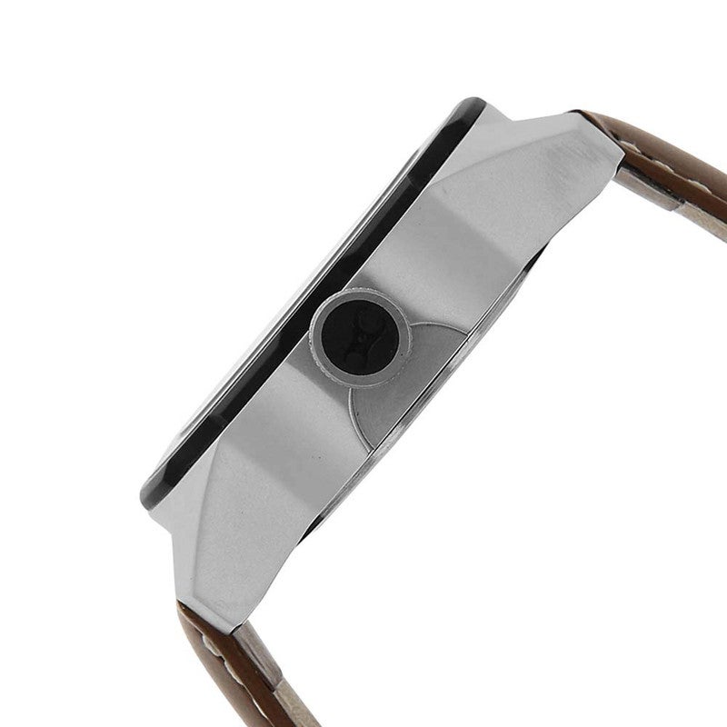 fastrack Men Silver Dial Leather Strap Analog Watch Modern Premium Style Confident Everyday Elegance 3099SL01 - Image 3