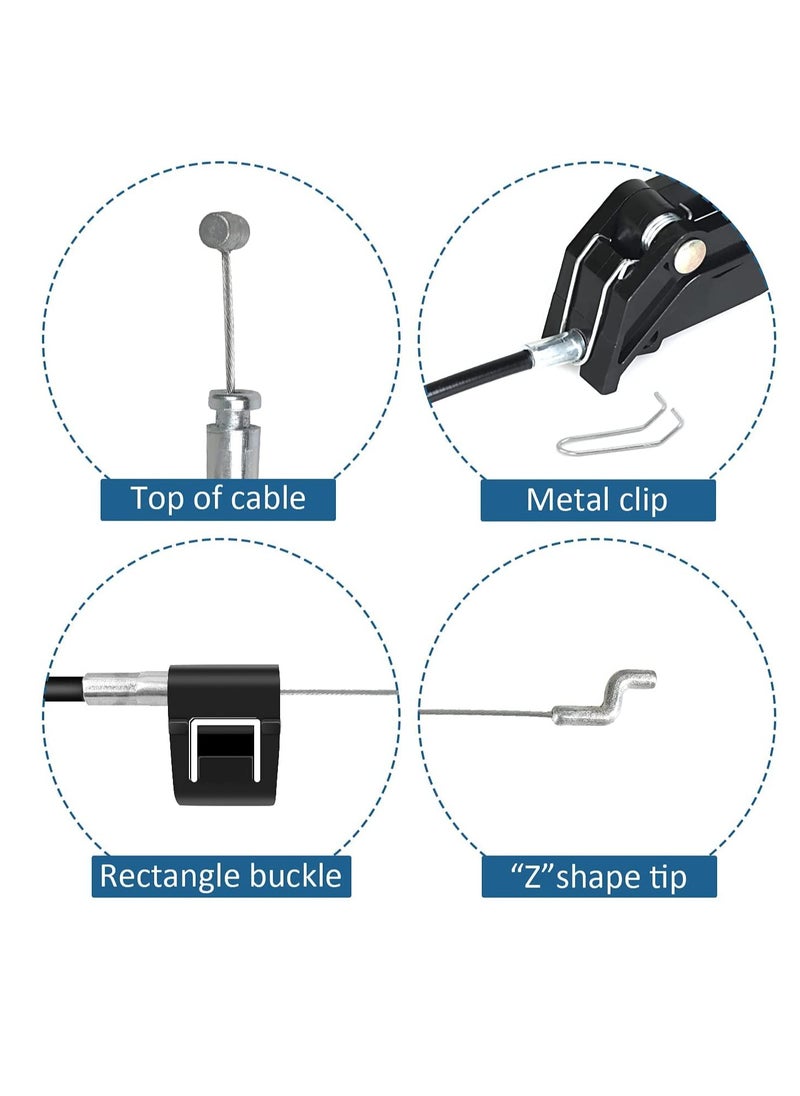 SYOSI Recliner Sofa Cable Replacement Parts with Metal Release Pull Handle, Sofa Seat Buckle Switch Furniture Adjuster for Most Recliner Sofas, Factory Furniture Massage Bed(2 Sets)  - Image 5