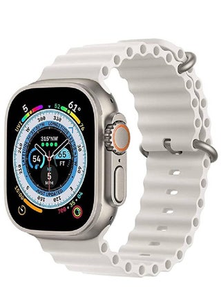 Sport New Silicone Band Compatible with Smart Watch Ultra Ocean 42/44/45/49mm Strap for iWatch Series Ultra 8 7 6 5 SE White - pzsku/Z9339E4DF3D13420E7A00Z/45/_/1674987048/5577570a-81c5-4d1c-b29e-8d4188b49f33