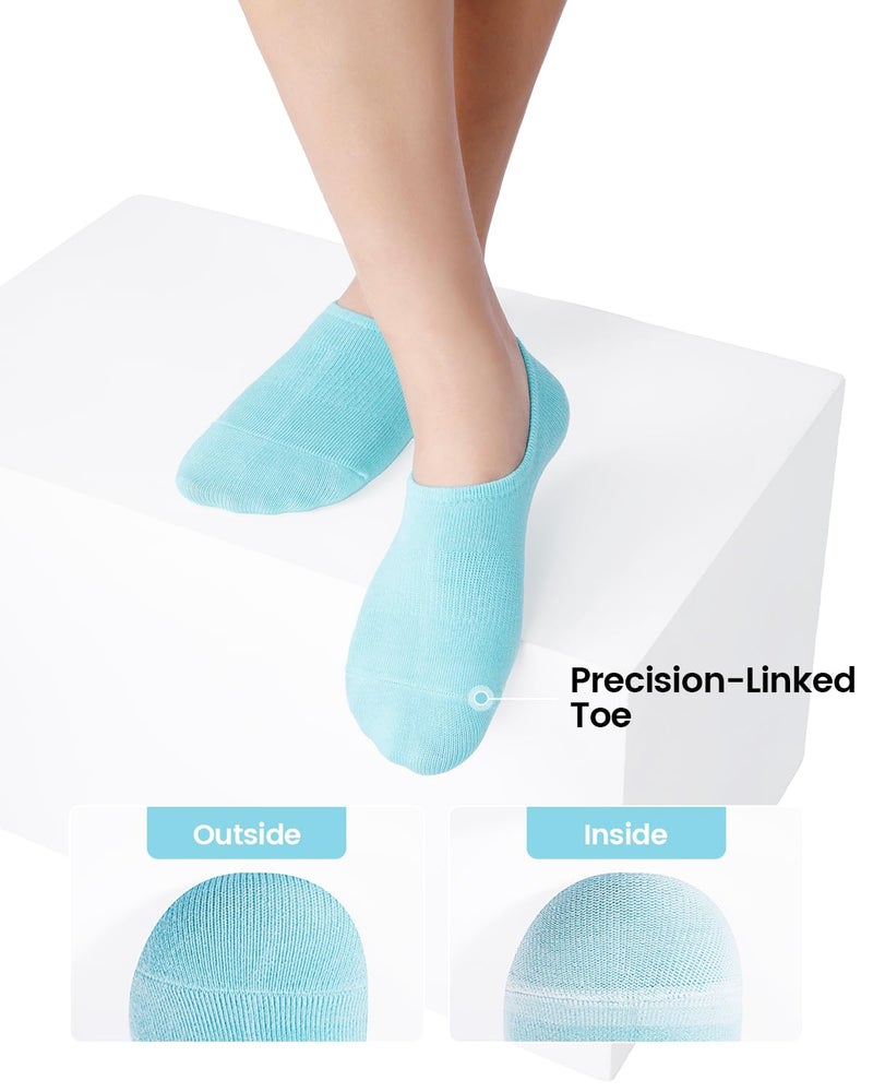 IDEGG No Show Socks Women 10 Pairs Low Cut Anti-Slid Novelty Athletic Casual Invisible Liner Socks - Image 4