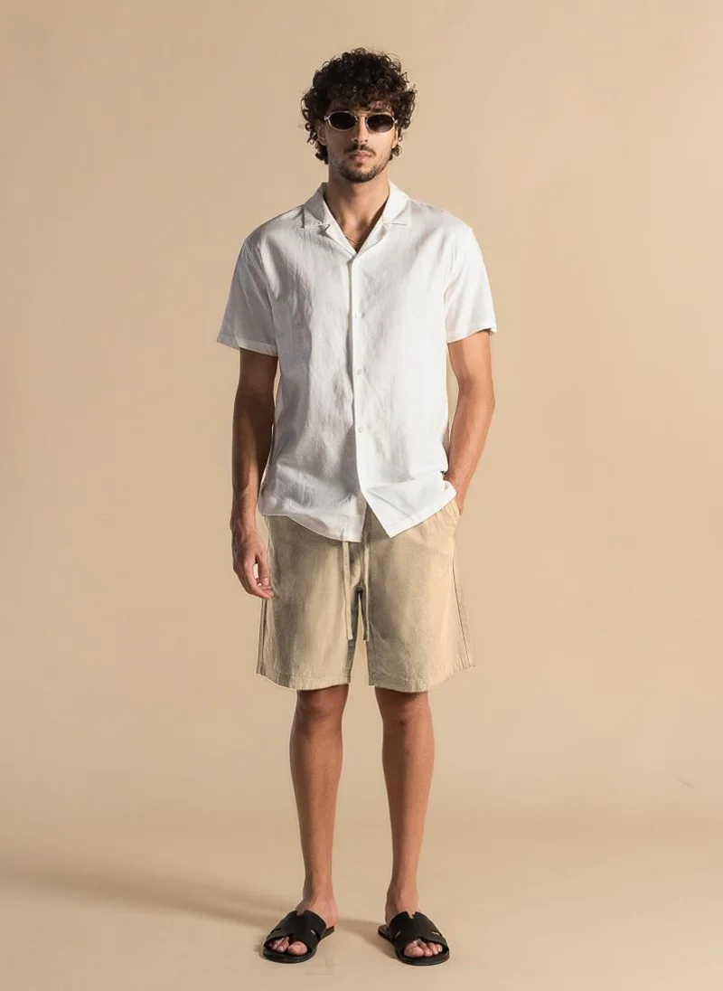 شايبس COTTON JOGGER-WAIST SHORTS