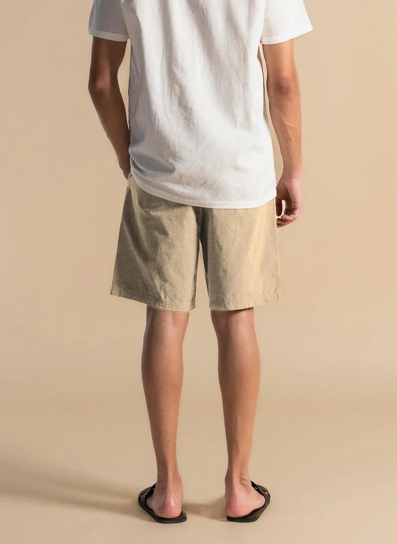 SHAPES COTTON JOGGER-WAIST SHORTS