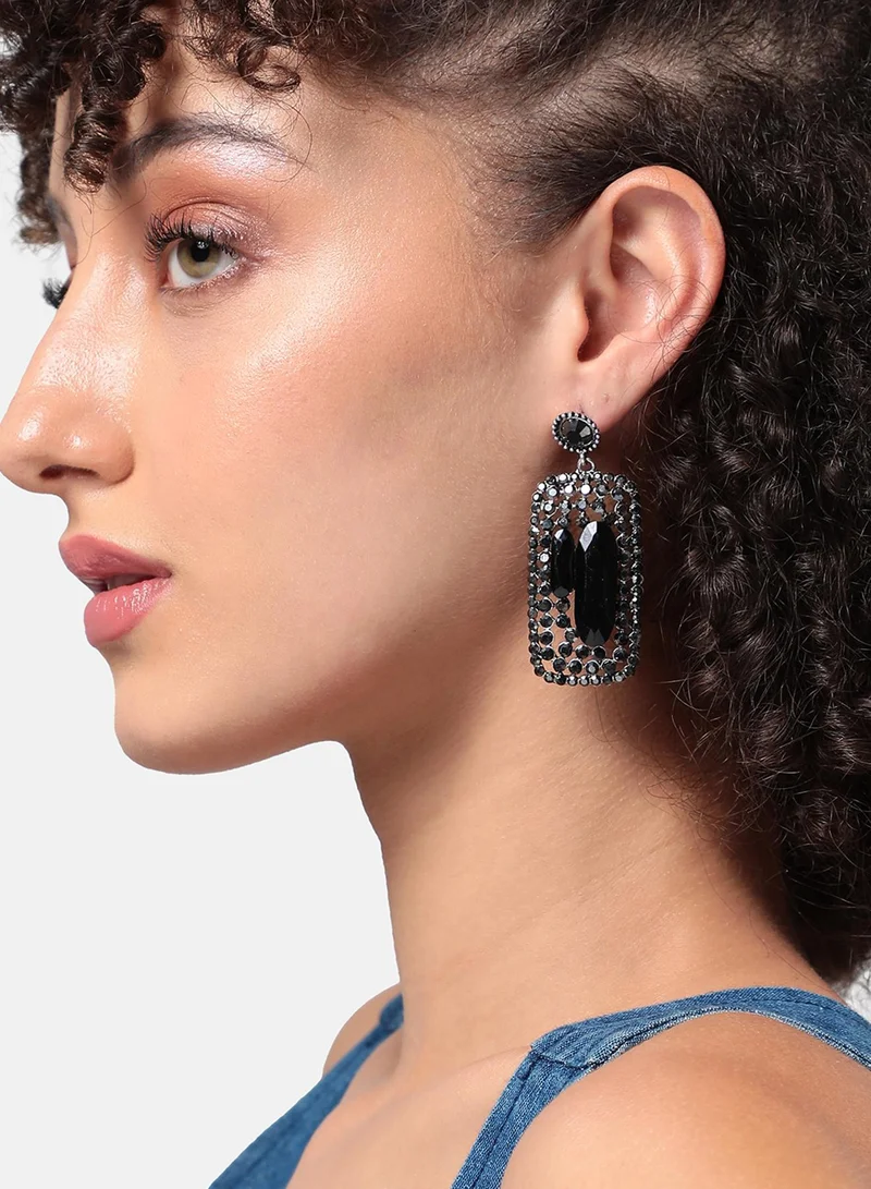 SOHI Geometric Cluster Artificial Drop Earring Jewellery