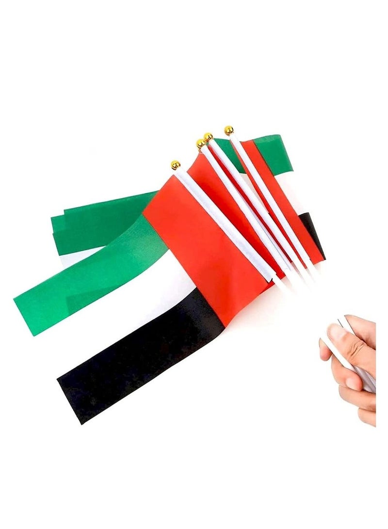 General UAE Flag A5 Size, Pack Of 5 Pieces. Flag of UAE For UAE National Day  - Image 1