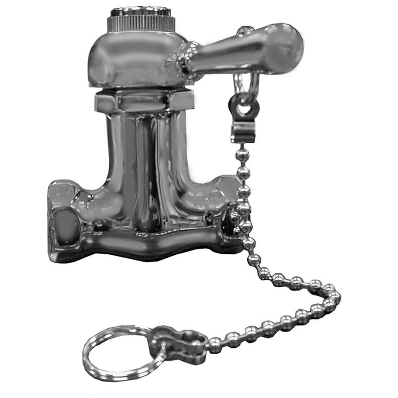Jones Stephens S05100 Self-Closing Shower Valve with 7" Pull Chain Chrome Plated - Image 3