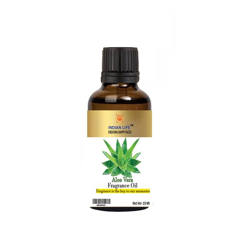INDIANLIFE Best Pure Smell Fragrance Oil Aloe vera and Orchid For BathbomHerbal Handmade SoapRoom FreshenerDiffusion MeditationPack of 2 10 Ml each  - Image 2