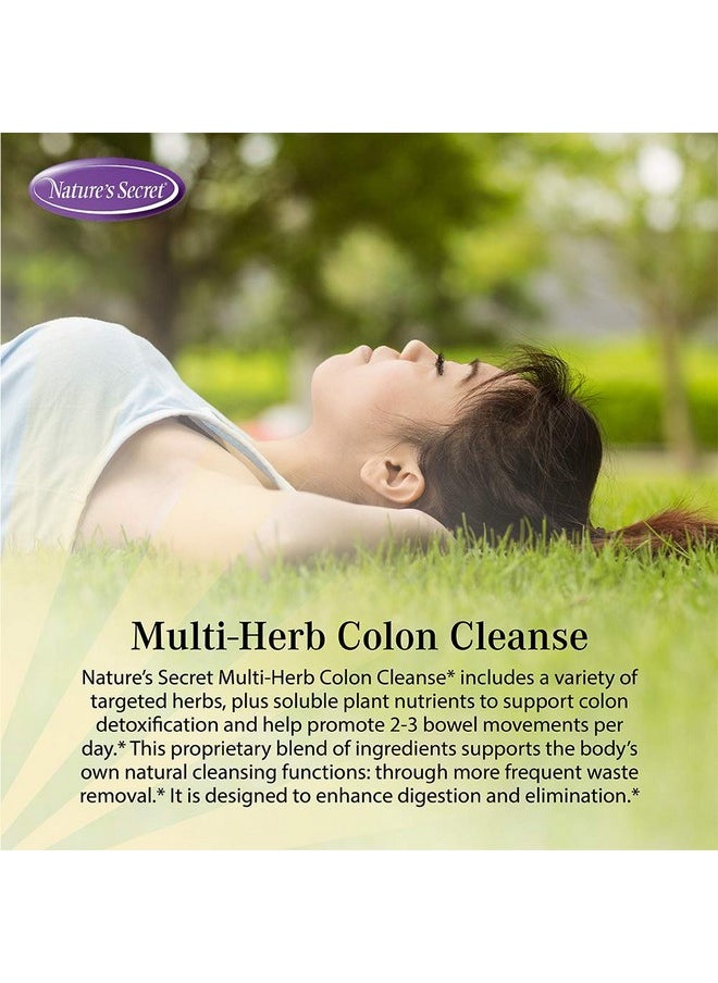 Nature's Secret Multiherb Colon Cleanse Supports Digestive Health And Regularity 275 Tablets  - Image 4