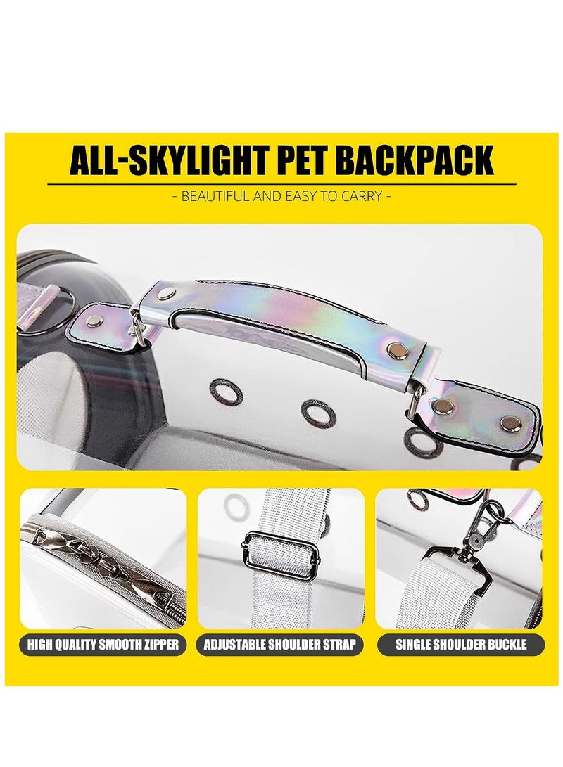 vsell24 Light Weight Transparent Travel Breathable See-Through Shoulder Bag for Cats, Puppies, Birds And Small Animals 43x25x27cm - Image 5