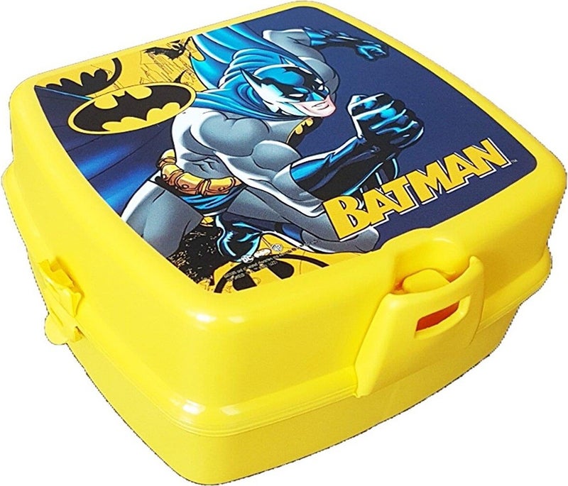 Batman Lunch Box + 500 ml Drinker Batman Lunch Box - Licensed Batman Lunch Box Lunch Box