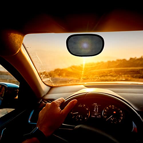 EcoNour Miniature Static Cling Window Shade for Car Sun Visor (2 Pack) | Windshield Sun Shade Static Cling for Driving Glare Shield | Cling Car Shade for Windshield | Sun Glare Protection Accessories - Image 1