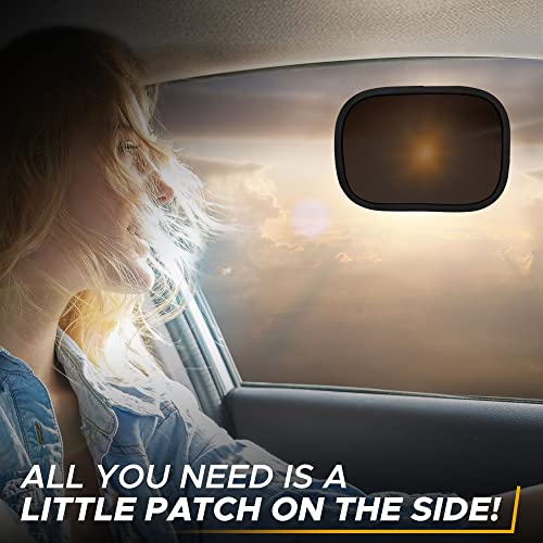 EcoNour Miniature Static Cling Window Shade for Car Sun Visor (2 Pack) | Windshield Sun Shade Static Cling for Driving Glare Shield | Cling Car Shade for Windshield | Sun Glare Protection Accessories - Image 2