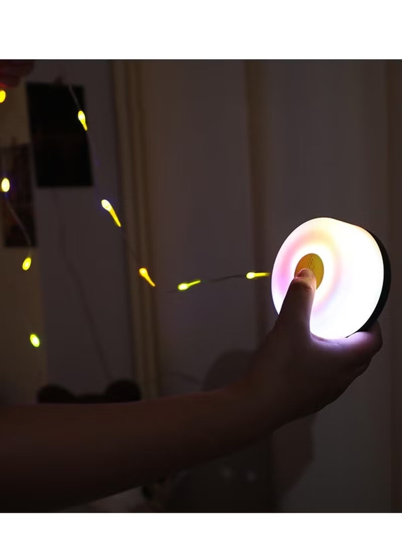 Portable Camping String Lights, 2 in 1 USB Rechargeable Outdoor Light Holiday Decoration Lanterns Garden Yard Star Lamp, Adjustable Brightness and 5 Modes - Image 3