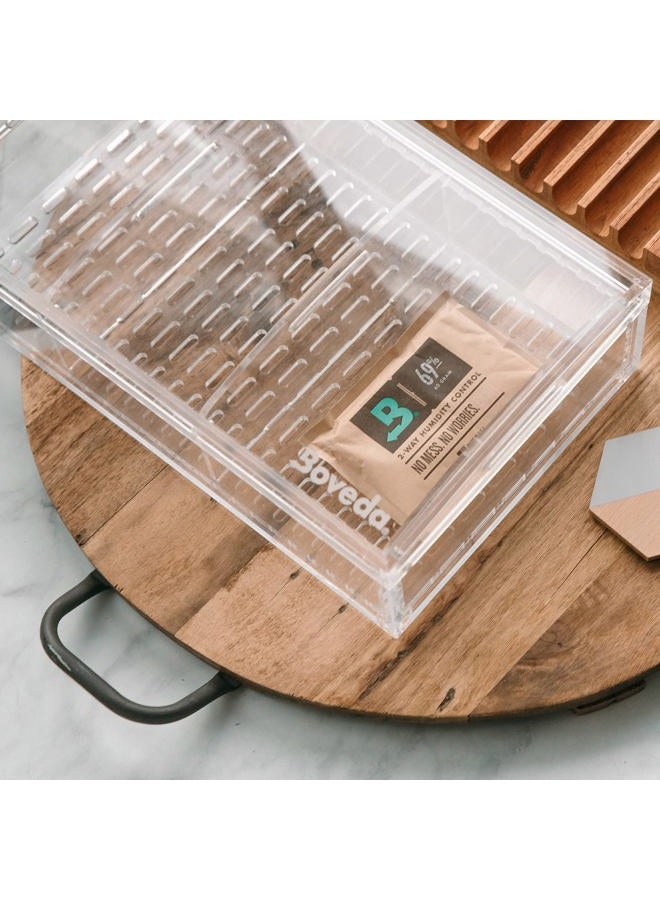 Boveda 69% Two-Way Humidity Control Pack For Storing Up to 25 Items – Size 60 – Single – Plastic & Wood Humidifier Boxes & Zip Lock Bags – Moisture Absorber – Humidifier Pack – Individually Wrapped - Image 2