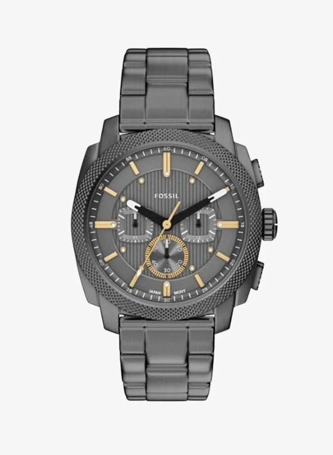 Fossil Machine Analog Watch with Stainless Steel Metal Bracelet