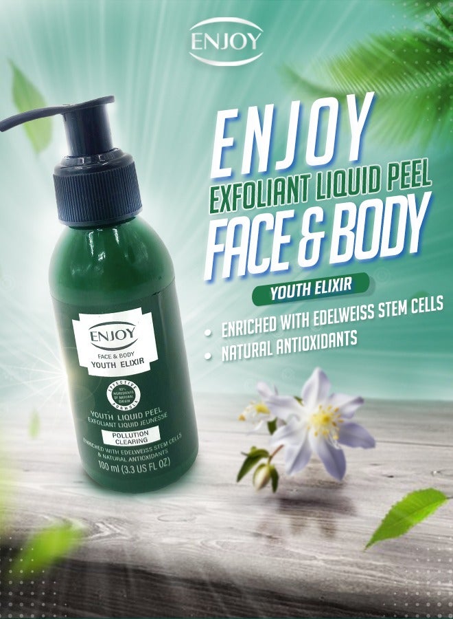 إنجوي ENJOY مقشر سائل بقطرات الشباب – تقشير سريع وفعال | بتقنية العناية بالبشرة التركية - Image 3