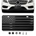 Eponcia American Flag Front License Plate Custom Black American Flag License Plate for Car Front Bumper 6 x 12 Novelty Metal 3D Embossed US Tag Cover Patriotic Decoration Car Holders FrameBlack - Image 2