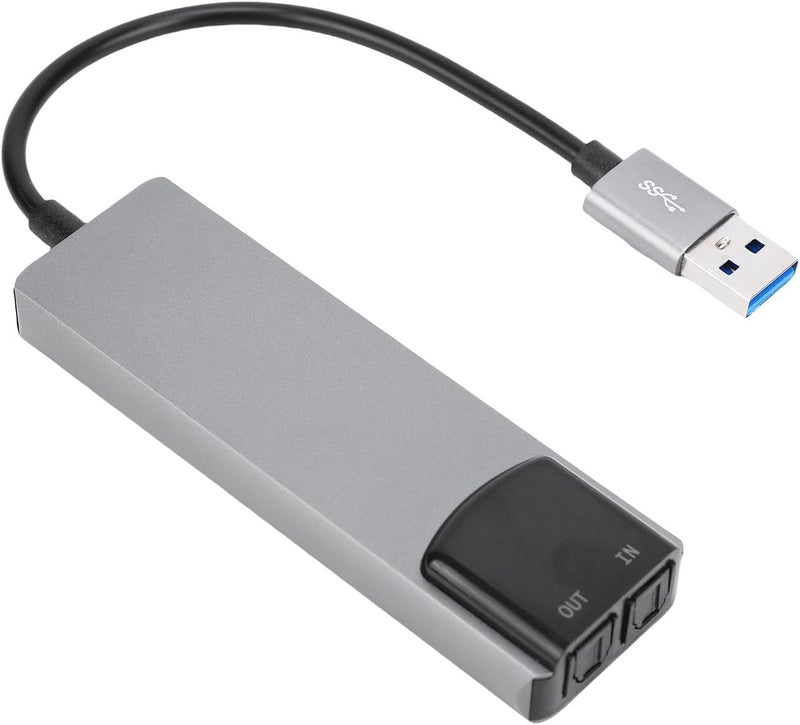 7.1 USB Sound Card, External Sound Card for PC with SPDIF Digital Audio, Aluminum Alloy Casing for Gaming Movies Music - Image 5