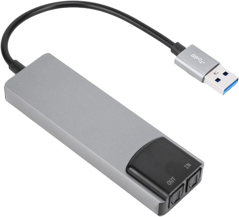 7.1 USB Sound Card, External Sound Card for PC with SPDIF Digital Audio, Aluminum Alloy Casing for Gaming Movies Music - Image 3