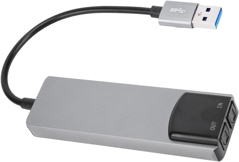 7.1 USB Sound Card, External Sound Card for PC with SPDIF Digital Audio, Aluminum Alloy Casing for Gaming Movies Music - Image 1