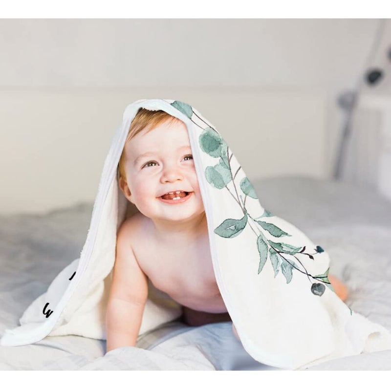 fundich Baby Milestone Blanket for Boys & Girls | Soft Monthly Picture Blanket for Newborn | Eucalyptus Nursery Decor | Photo Prop Blankets Gender Neutral 45"x40" - Image 4