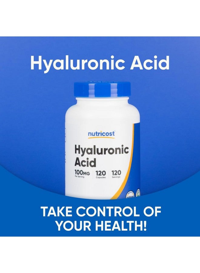 Nutricost Hyaluronic Acid Capsules 100mg,120 Vegetarian Capsules - Gluten Free, Non-GMO - Image 5