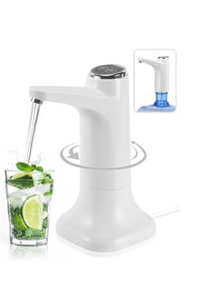 Excefore Portable Water Dispenser, Desktop Water Dispenser, Detachable Automatic Drinking Water Pump for 5 Gallon Bottle, Suitable for Home, Office and Outdoor (White)  - Image 1