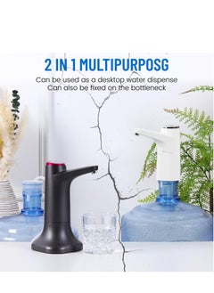 Excefore Portable Water Dispenser, Desktop Water Dispenser, Detachable Automatic Drinking Water Pump for 5 Gallon Bottle, Suitable for Home, Office and Outdoor (White)  - Image 3