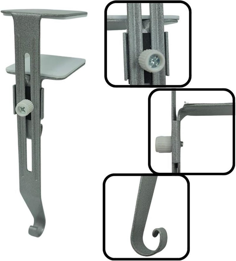 Modern Adjustable Hooks Iron Construction Space Saving Wall Mounted for Gloves & Accessories Christmas Sock Holder Iron - Image 4