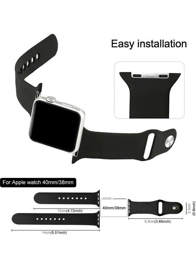 NIBEMINENT - Ethnic Replacement Watchband For Apple Watch Series 1/2/3/4/5/6/7/SE 38/40/41mm Violet - Image 1
