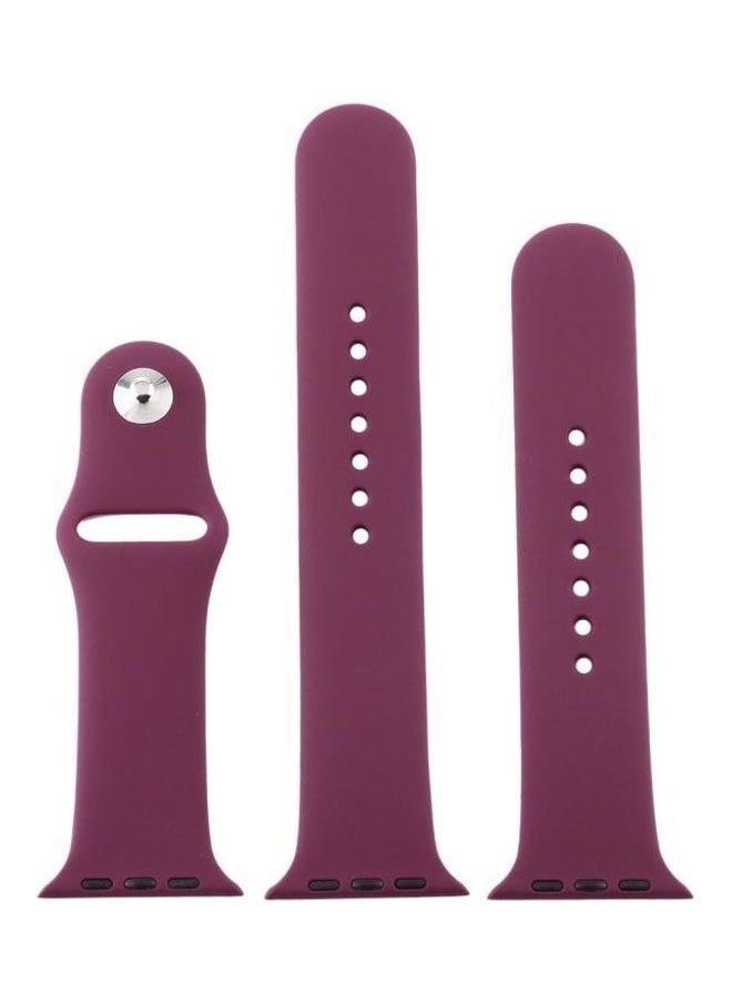 NIBEMINENT - Ethnic Replacement Watchband For Apple Watch Series 1/2/3/4/5/6/7/SE 38/40/41mm Violet - Image 1