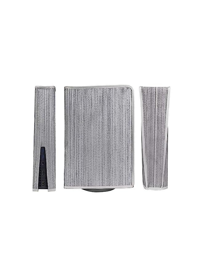 بروماس غطاء غبار ناعم وسميك لجهاز بلاي ستيشن 5 الإصدار الرقمي والإصدار العادي، غطاء مقاوم للماء مضاد للخدش، منفذ كابل سهل الوصول (رمادي) - Image 3