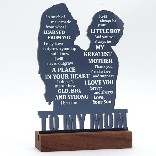 Heartfelt Gifting Christmas Gift for Mom Mother, Mom Gifts for Mothers Day from Son, Birthday Gifts for Mom from Son, Mothers Day Sign Gifts for Mom from Son, Valentines Day Gift for Mom - Image 2