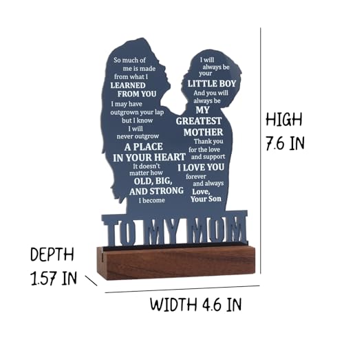 Heartfelt Gifting Christmas Gift for Mom Mother, Mom Gifts for Mothers Day from Son, Birthday Gifts for Mom from Son, Mothers Day Sign Gifts for Mom from Son, Valentines Day Gift for Mom - Image 5