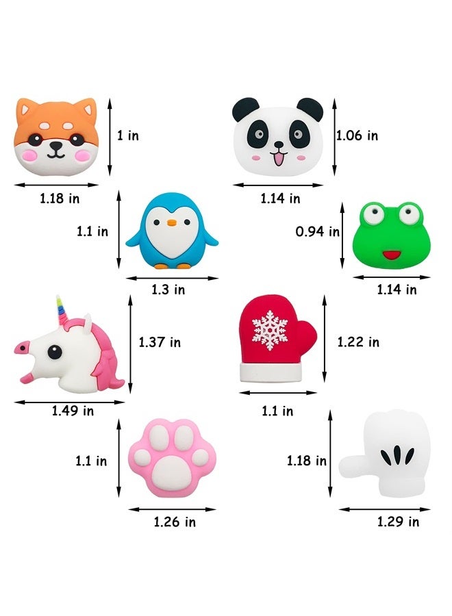 ZAKVOOR 27 Pieces Cute Cable Protector for iPhone iPad Charger, Animal Bites USB Charger Protector Cord Holder, Charging Cable Saver Cable Buddies Phone Data Lines Protect Accessory - Image 2