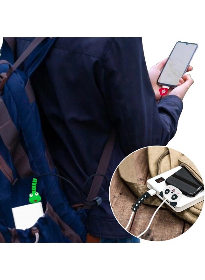 ZAKVOOR 27 Pieces Cute Cable Protector for iPhone iPad Charger, Animal Bites USB Charger Protector Cord Holder, Charging Cable Saver Cable Buddies Phone Data Lines Protect Accessory - Image 5