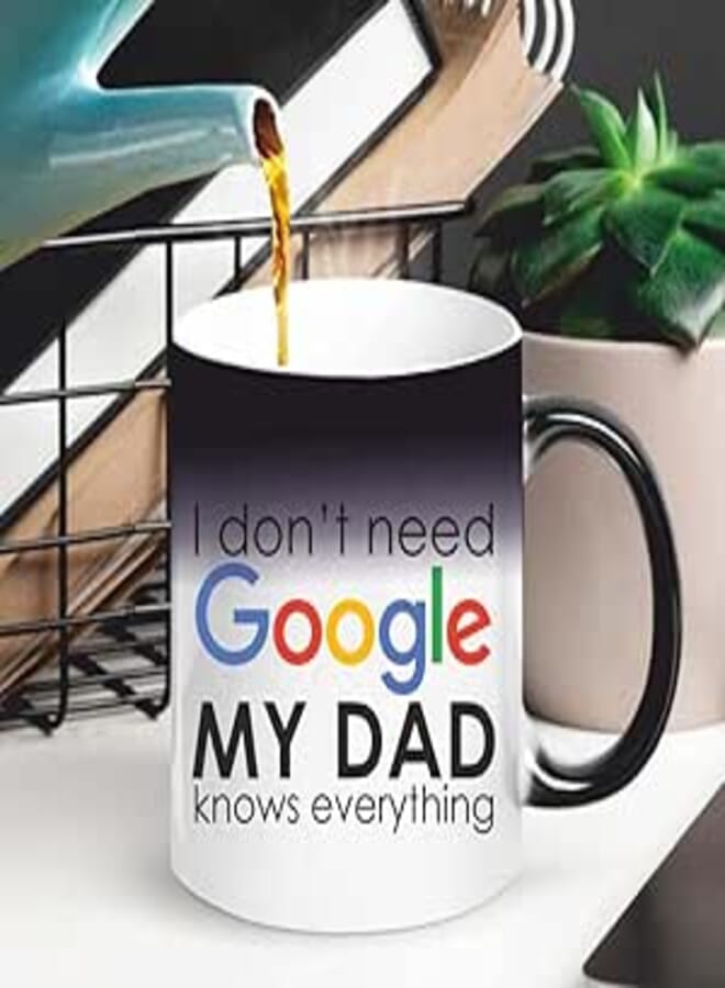 Funky Store Father's Day Gift - Google Dad Printed Ceramic Coffee Magic Mug