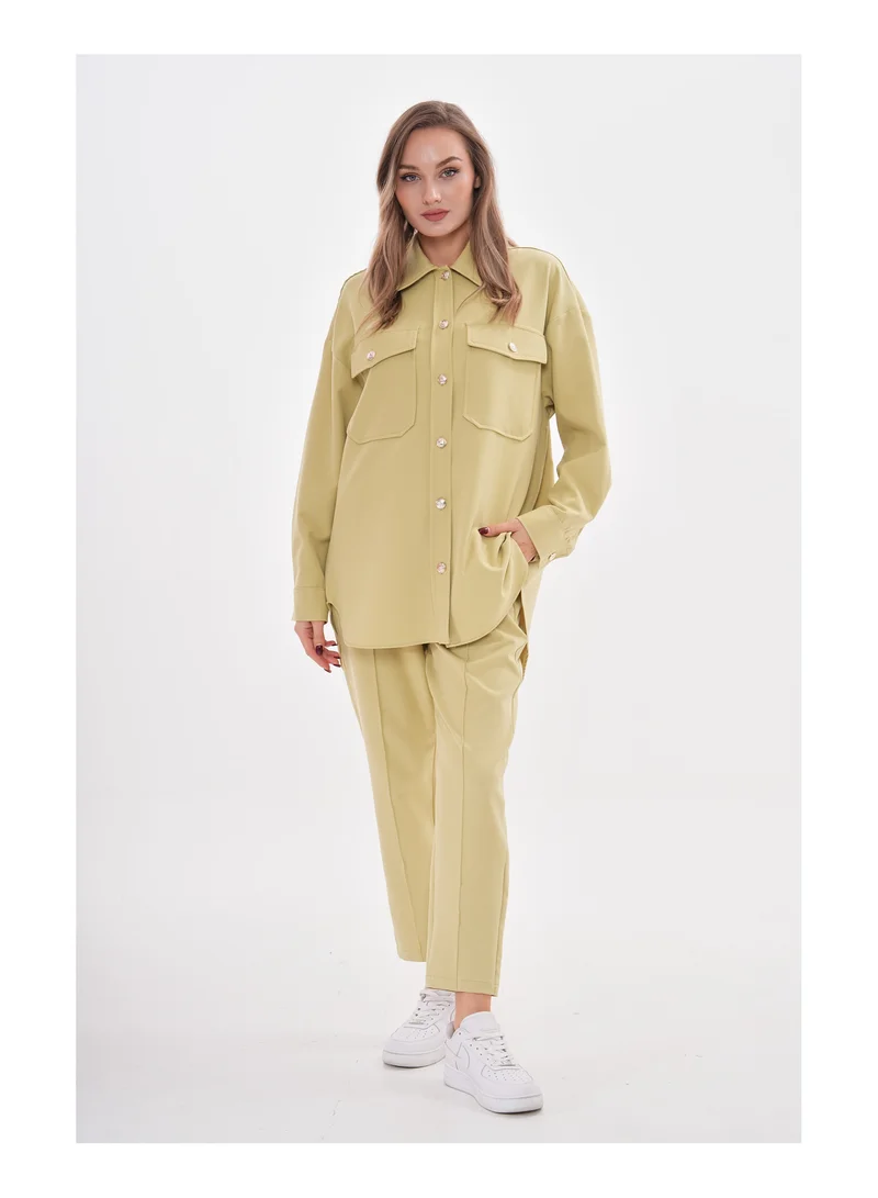 مارفيلا باي رشا طقم كاجوال من قطعتين بجيوب عملية