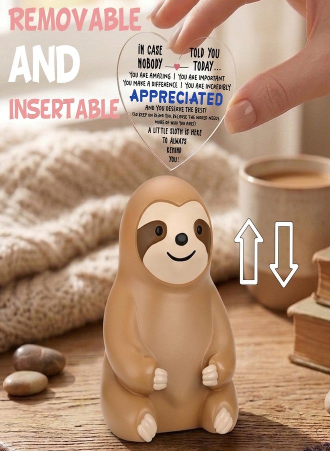 akeke Inspirational Emotional Positive Support Sloth, Graduation Coworker Leaving Thank You Appreciation Gift for Women, Her, Him, Men, Sloth Lover, Coworkers, Students, Friend ASH4 - Image 2