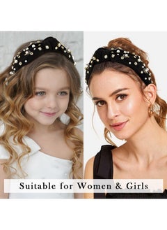 Black Pearl Rhinestone Embellished Knotted Wide Top Headband For Women'S Hair (Seashell, 1 Count) - pzsku/Z933B07AB9107A4FC1C78Z/45/_/1735567082/17dee724-cbac-4572-9c08-e85c3c4836ab