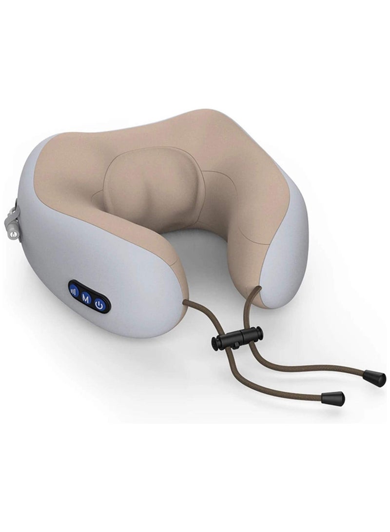 ELTRAZONE جهاز تدليك الرقبة الكهربائي المحمول: ارتقِ بتجربة السفر الخاصة بك باستخدام جهاز تدليك الرقبة الكهربائي المدمج. مصمم لتهدئة عضلات رقبتك وتخفيف التوتر أثناء الرحلات الطويلة، - Image 1