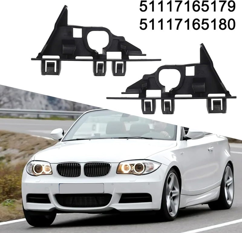 Front Bumper Bracket Holder Pair (2 Pack) for BMW E85/E86 Z4 (2003–2008), Plastic Replacement Part, Direct Fit, OE 51117165180 - Image 4