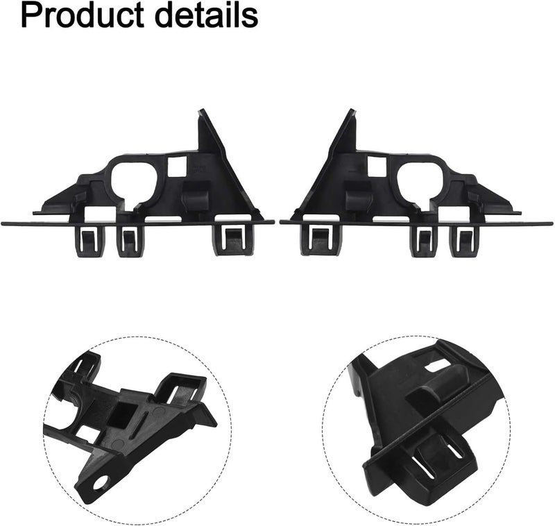 Front Bumper Bracket Holder Pair (2 Pack) for BMW E85/E86 Z4 (2003–2008), Plastic Replacement Part, Direct Fit, OE 51117165180 - Image 3