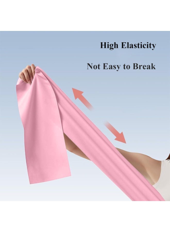 كينجمازي مجموعة أشرطة المقاومة، 5 أشرطة مقاومة بأوزان مختلفة (أسود، أحمر، أصفر، أزرق، أخضر) + 5 ألواح مقاومة (خضراء، حمراء، زرقاء، أرجوانية ووردية) لتدريب القوة وتمارين اللياقة البدنية، والبيلاتس، والتمدد واليوغا. - Image 4