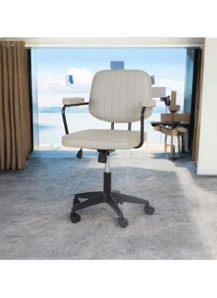 watheer Swivel Office Chair - Grey  - Image 4
