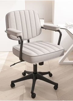 watheer Swivel Office Chair - Grey  - Image 5