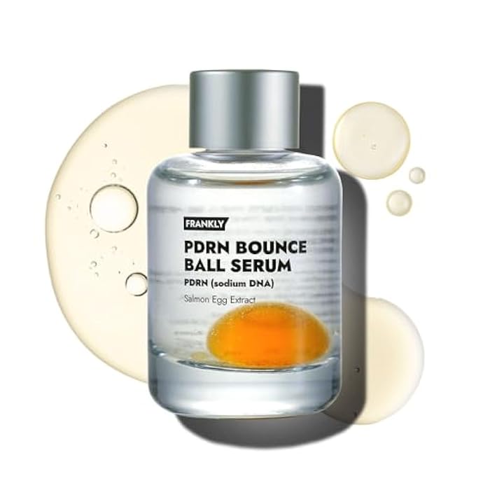 FRANKLY Salmon PDRN Bounce Ball Serum – Skin Repair PDRN Salmon DNA Serum for Post Microneedling Recovery, Redness & Damaged Skin | Glass Skin Korean Skincare | Lightweight, Non Sticky | 1.01 fl oz - Image 1