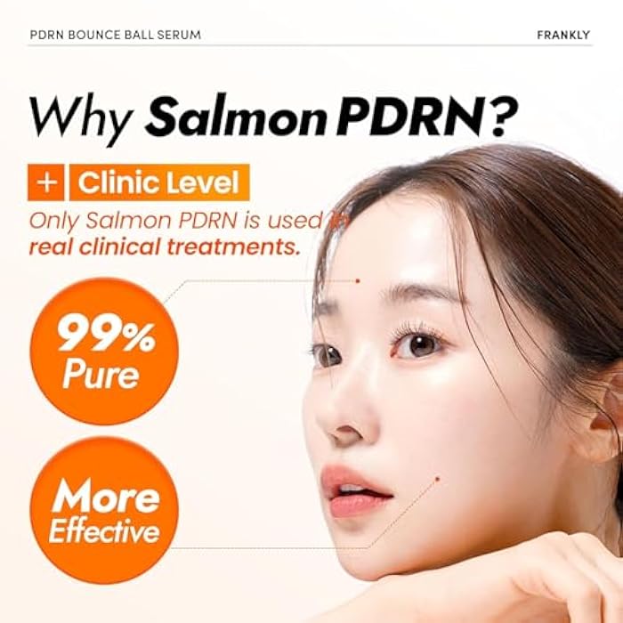 FRANKLY Salmon PDRN Bounce Ball Serum – Skin Repair PDRN Salmon DNA Serum for Post Microneedling Recovery, Redness & Damaged Skin | Glass Skin Korean Skincare | Lightweight, Non Sticky | 1.01 fl oz - Image 5
